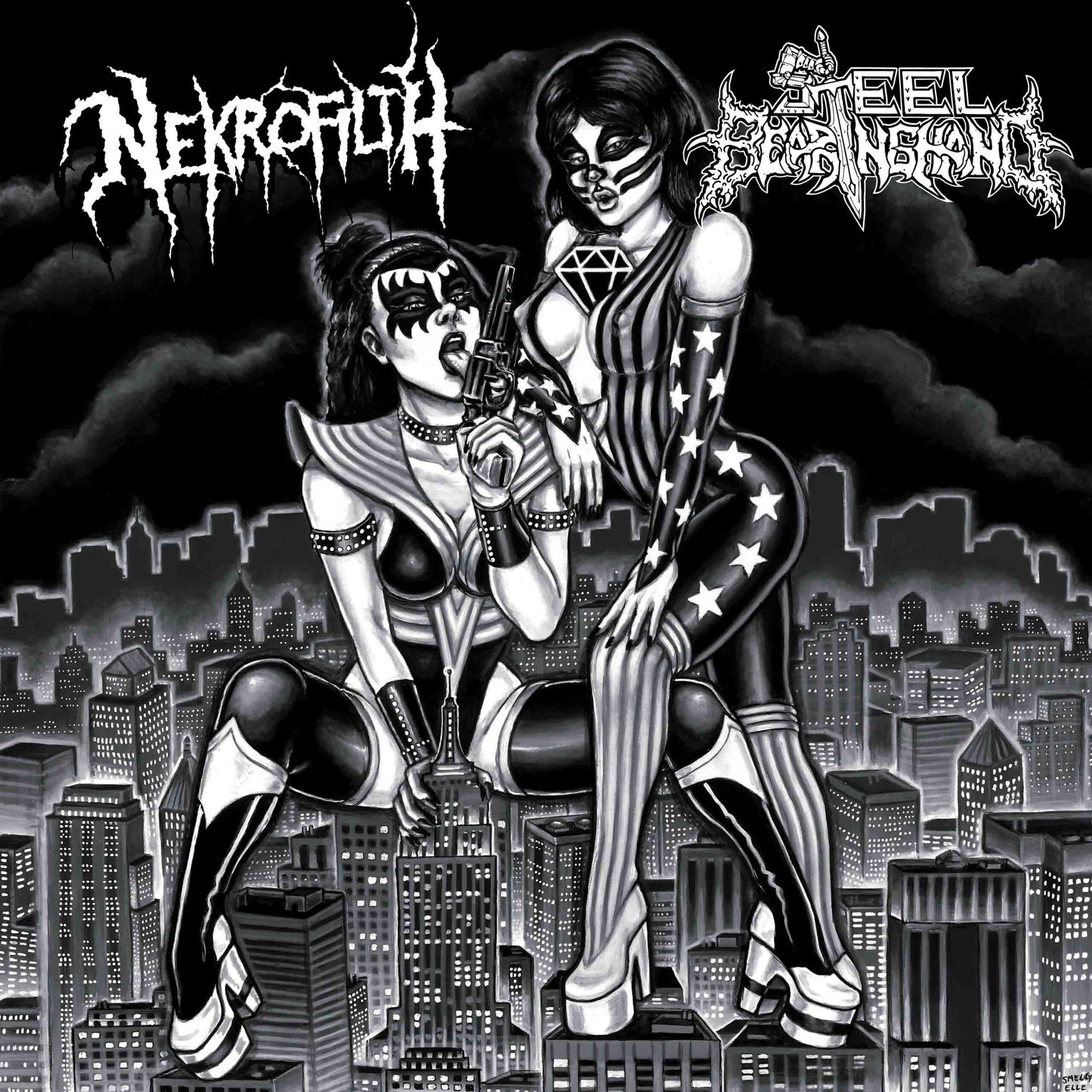Nekrofilth / Steel Bearing Hand - Nekrofilth / Steel Bearing Hand EP 7"