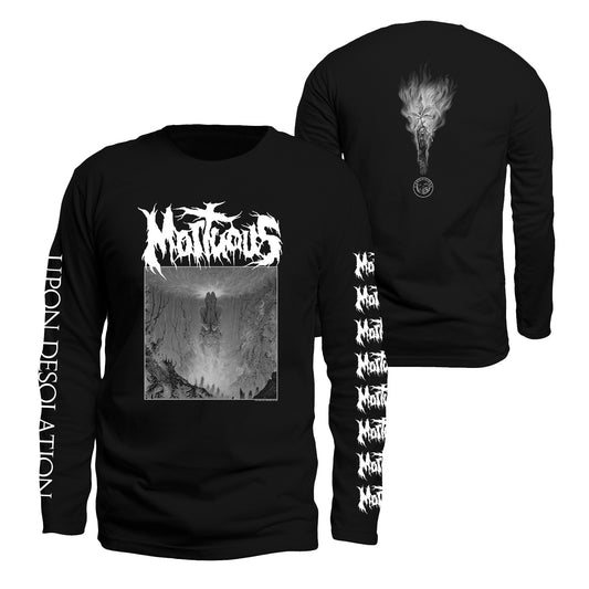 Mortuous - Upon Desolation Grayscale Long Sleeve